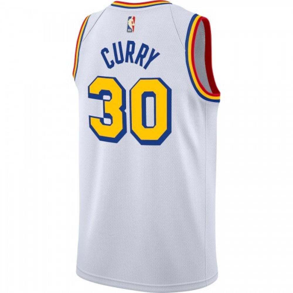 Men's Golden State Warriors Stephen Curry #30 White Classics Swingman Jersey - Classic Edition-Pro Kit Vault | Brand New 26/27 Sports Jerseys